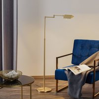 Knapstein Danuta justerbar LED-golvlampa, mässing matt