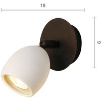 Menzel Provence matt väggspot med keramikskärm