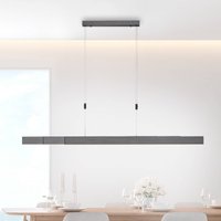 PURE Moto LED pendant light, platinum, dimmable, CCT
