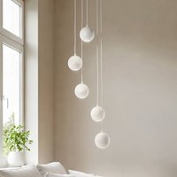 HELam Suspension Midway, 5 lampes, ronde, sable, GU10