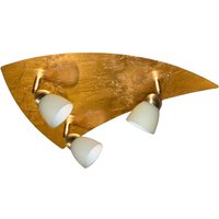 Busch Elegance taklampa, 3-ljus, guld