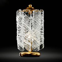 Novaresi 24 carat gold-plated bedside table lamp Molle