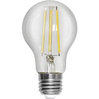 STAR TRADING LED bulb, E27, 8 W, clear, filament, 4,000 K, dimmable