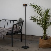 Konstsmide Lampe sur pied LED rechargeable Nice, noir, aluminium, IP54, variateur