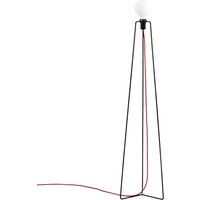 GRUPA Model M3 lampadaire LED noir, câble rouge