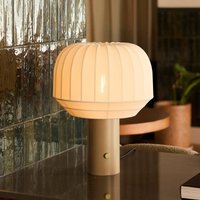 Northern table lamp Tradition, textile, off-white, E27