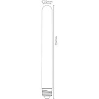 Lucide LED bulb E27 tube bulb T32 5W 2,200K dimmable 25cm