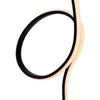 Lucide Flamingo LED-golvlampa, svart, RGB, stål, höjd 127 cm