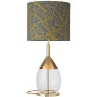 EBB & FLOW Lute table lamp Branches grey/ochre