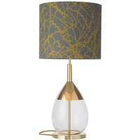 EBB & FLOW Lute bordslampa Branches grå/ockra