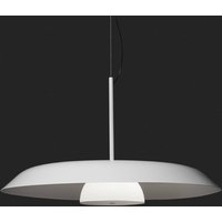 Oluce LED hanging light Iride, Ø 55 cm, white, metal, glass