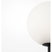 Maytoni Ring floor lamp with glass shade, black