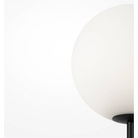 Maytoni Ring golvlampa med glasskärm, svart