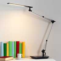 Lindby LED-Schreibtischleuchte Felipe, schwarz, Klemmfuß