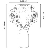 MARKET SET Odyssée bordslampa, höjd 43 cm