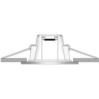 Ledino LED-inbyggnadslampa Holstein IP65, 116° styv, stål