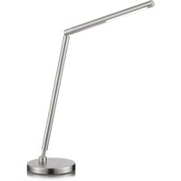 Dina-T LED-bordlampe, mat nikkel, gestus-styring