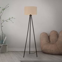 JUST LIGHT. GmbH JUST LIGHT. Green Duro floor lamp, textile, tripod, beige