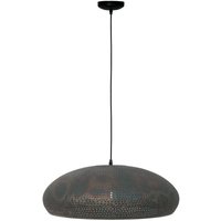 Freelight Fori hanging light, Ø 53 cm, brown, metal