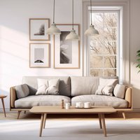 Luminex Sven pendant light, 3-bulb, beige, steel