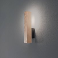 TK Lighting LED-vägglampa i trä Teo, furu, 31 cm, 3000 K