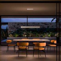 Linea Light Suspension LED Satori, longueur 86,4 cm, blanc, 2.700 K, aluminium