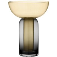 AYTM Vase Torus, bernsteinfarben, Ø 25 cm, Höhe 33 cm, Glas