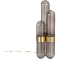 pulpo LED-Tischlampe Cactus Small, rauchgrau/messing poliert