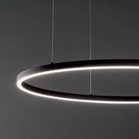 Ideallux Ideal Lux LED-hänglampa Oracle Slim Ø 50 cm svart 3 000 K