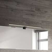Briloner LED-spegellampa Dun 2 i 1, matt svart, IP44, längd 50 cm
