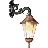 K.S. Verlichting Hoorn - Utomhus vägglampa, bottenuttag, svart