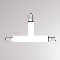 Molto Luce T-connector for Volare two-circuit track, white