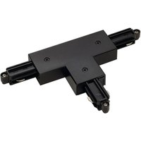 SLV Connecteur en T rail monophasé, noir