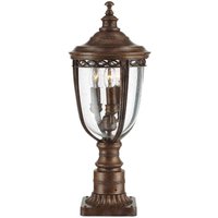 English Bridle sokkellampe, bronze