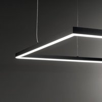 Ideallux Ideal Lux LED pendant Oracle Slim 70 x 70 cm black 3,000 K