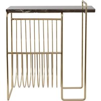 AYTM Sino magazine rack, side table, gold-coloured