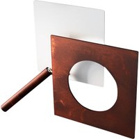 ICONE LED wall light Petra 21.L, white, rust