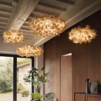 Suspension Slamp Clizia Mama Non Mama, Ø 78 cm, doré/transparent