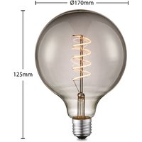 Lucande LED bulb E27 G125 4 W smoke 1,800 K dimmable