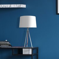 Aluminor Tropic lampe à poser blanche, câble rouge