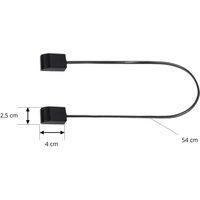 Connecteur Lindby Lumaro, longueur de câble 54 cm, noir, PVC