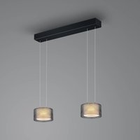 BANKAMP Grand Groove LED pendant light, 2-bulb