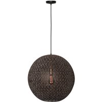 Freelight Hängande lampa Oronero, Ø 60 cm, svart/guld, metall