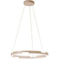 FISCHER & HONSEL Suspension LED Circly, couleur sable, Ø 60 cm, métal, CCT