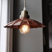 PR Home Ester hanging light, terracotta, Ø 24 cm, iron plug