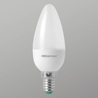 MEGAMAN E14 3.5W LED candle bulb opal, 2,800K