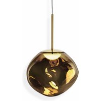 Tom Dixon LED-Hängelampe Melt, Ø 28 cm, bronzefarben