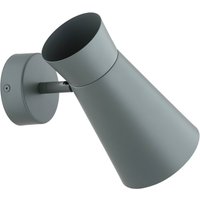 Argon Vägglampa Lotta, salvia, spot, stål, justerbar