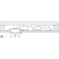 Deko-Light LED-takinbyggnadslampa Dione, IP44, svart, dimbar till varm
