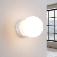 SOLLUX LIGHTING You vägglampa, vit, Ø 12 cm, stål/glas